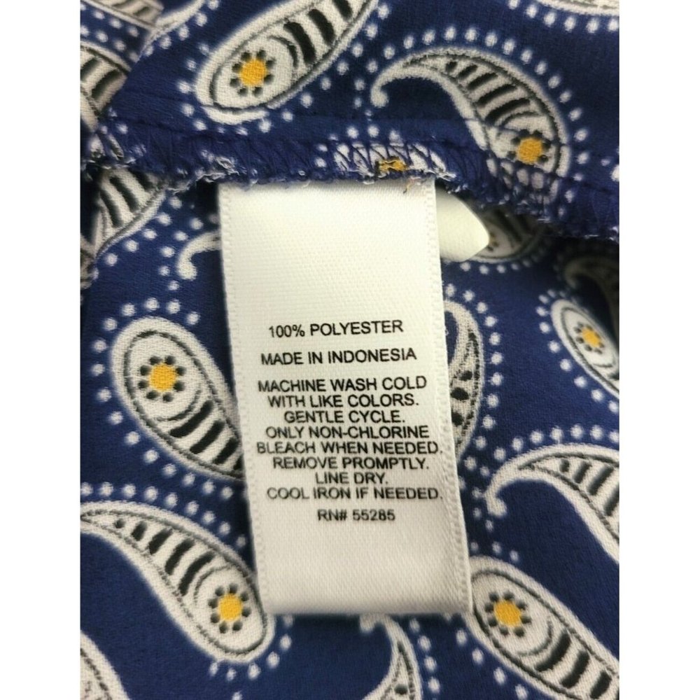 Express Portofino Slim Fit Button Down Shirt Paisley Floral Print Striped Size S - Picture 12 of 12